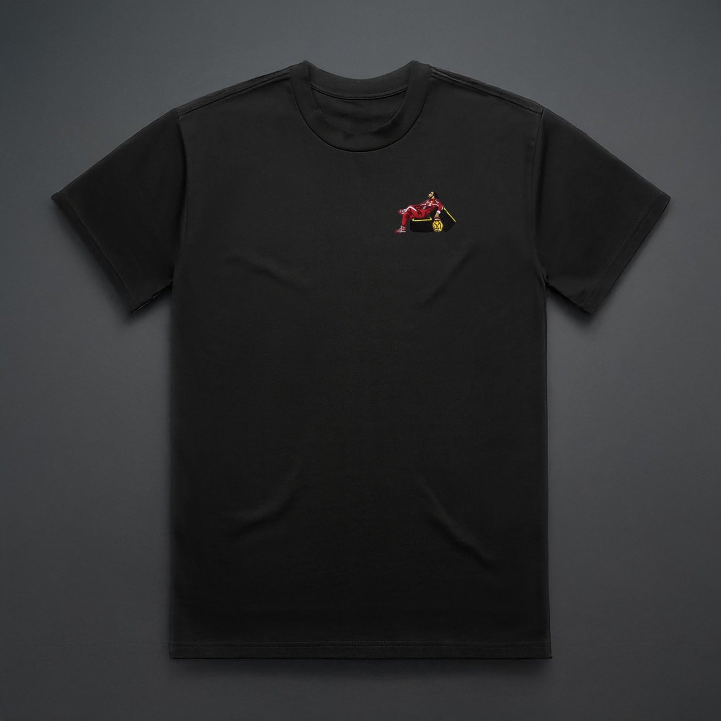 Lewis In Red Embroidered T-Shirt