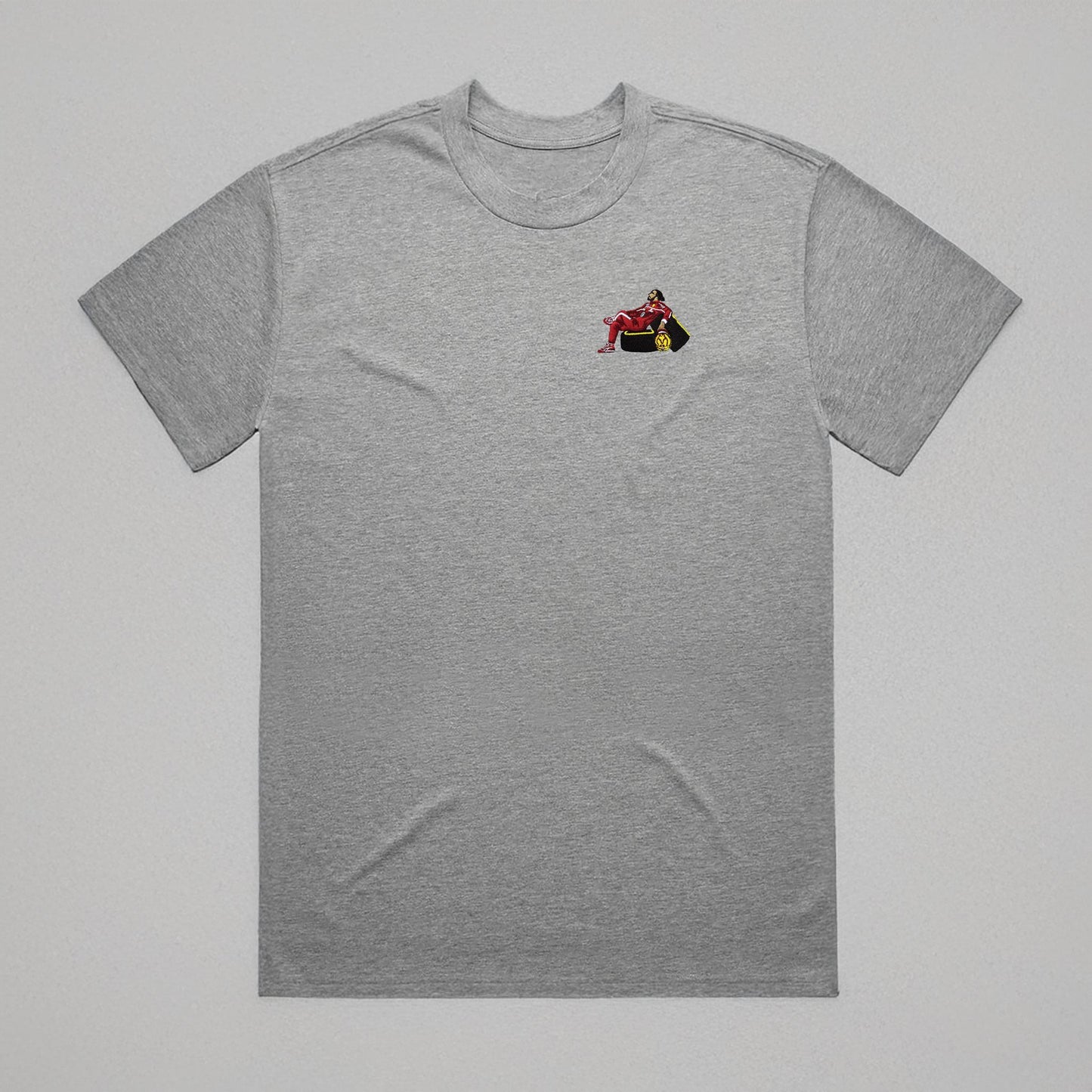 Lewis In Red Embroidered T-Shirt