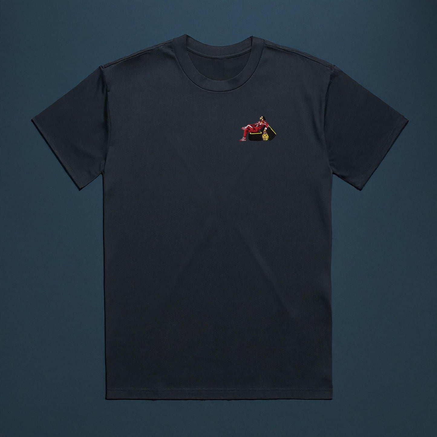 Lewis In Red Embroidered T-Shirt