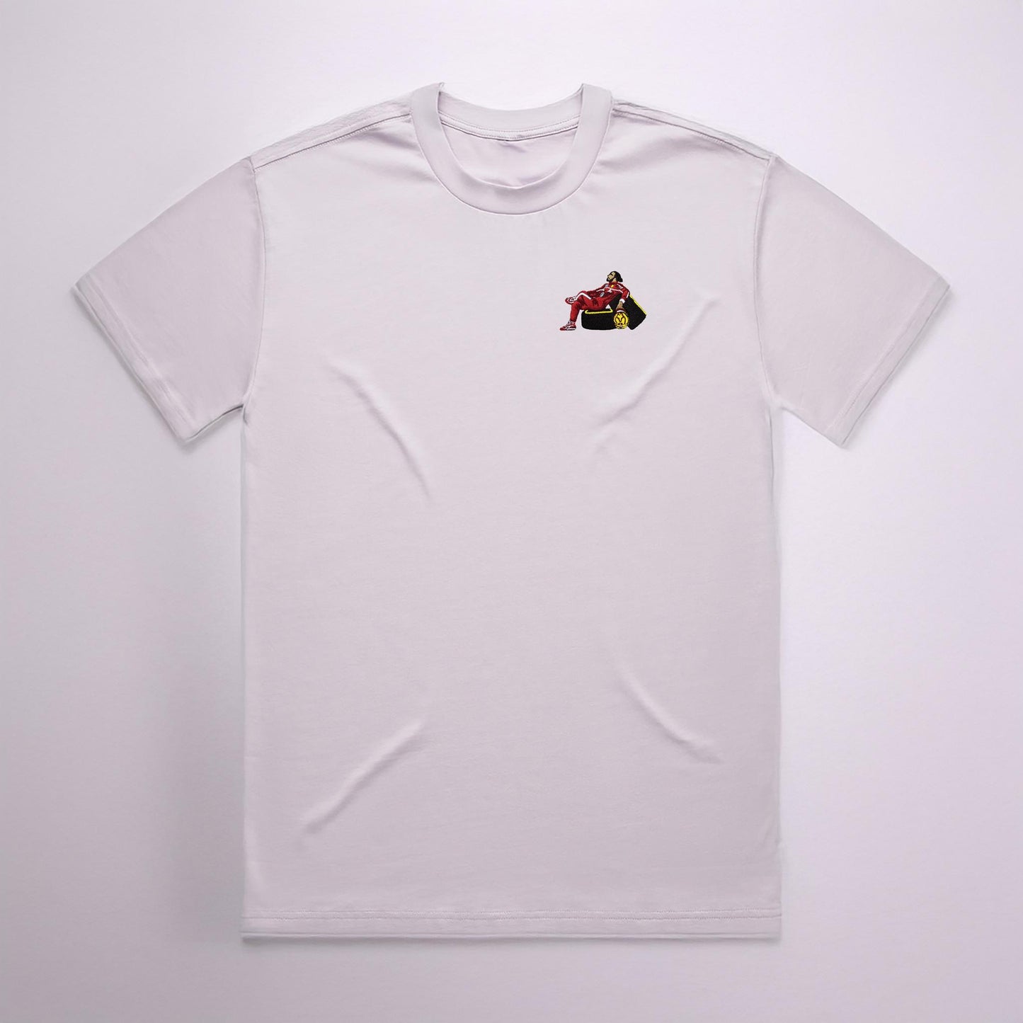 Lewis In Red Embroidered T-Shirt