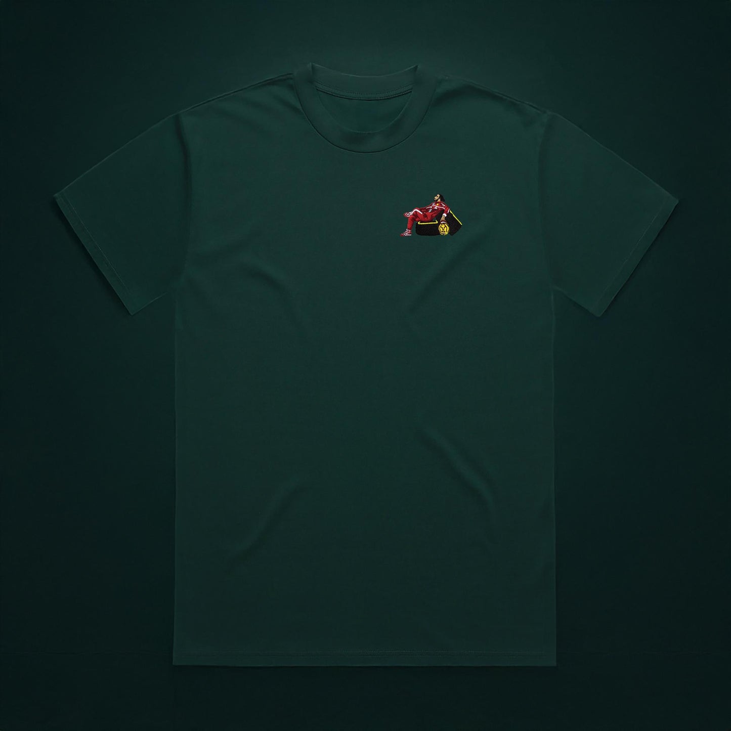 Lewis In Red Embroidered T-Shirt