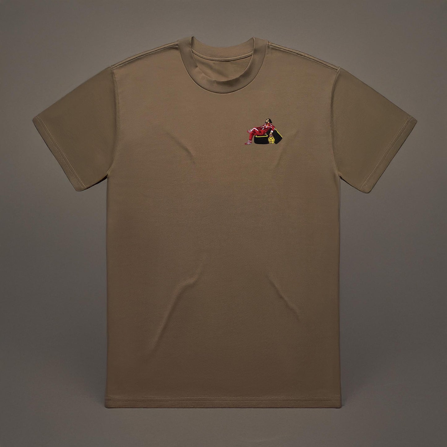 Lewis In Red Embroidered T-Shirt
