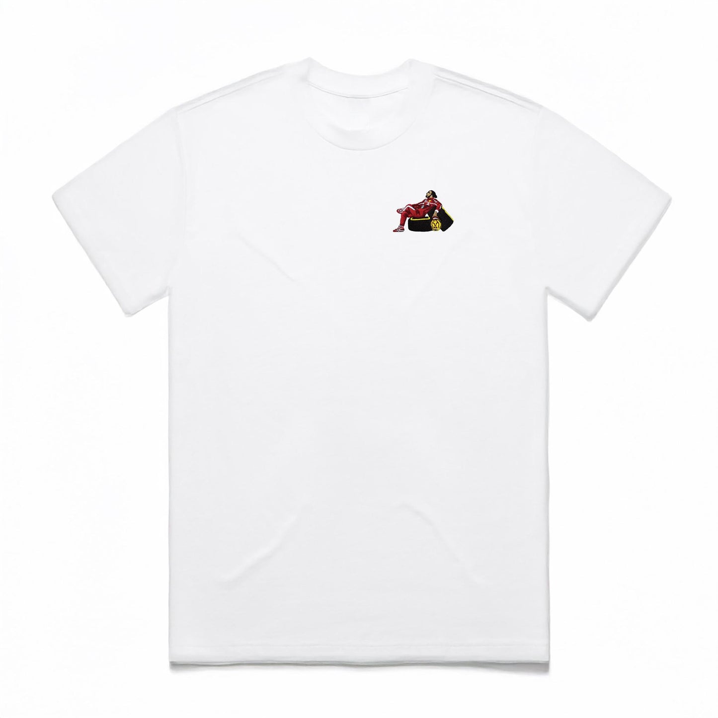 Lewis In Red Embroidered T-Shirt