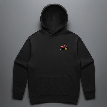 Lewis In Red Embroidered Hoodie