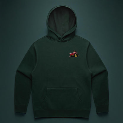 Lewis In Red Embroidered Hoodie