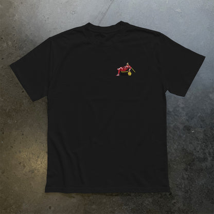 Lewis In Red Embroidered Heavy Weight T-Shirt