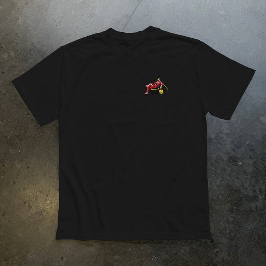 Lewis In Red Embroidered Heavy Weight T-Shirt