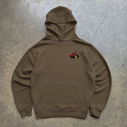 Lewis In Red Embroidered Relax Hoodie