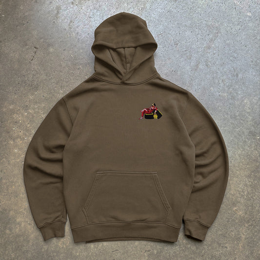 Lewis In Red Embroidered Relax Hoodie